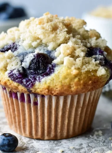 Freshly baked cozy gluten free blueberry muffins on a cooling rack.